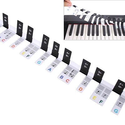 88 Keys Piano Keyboard Note Labels Marker Free Paste Upgraded Piano Notes Guide