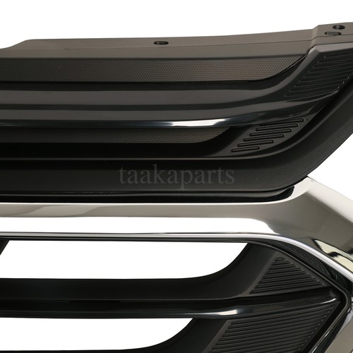 Front Bumper Grille Upper Grill w/Chrome Trim For Chevrolet Equinox 2018-2021