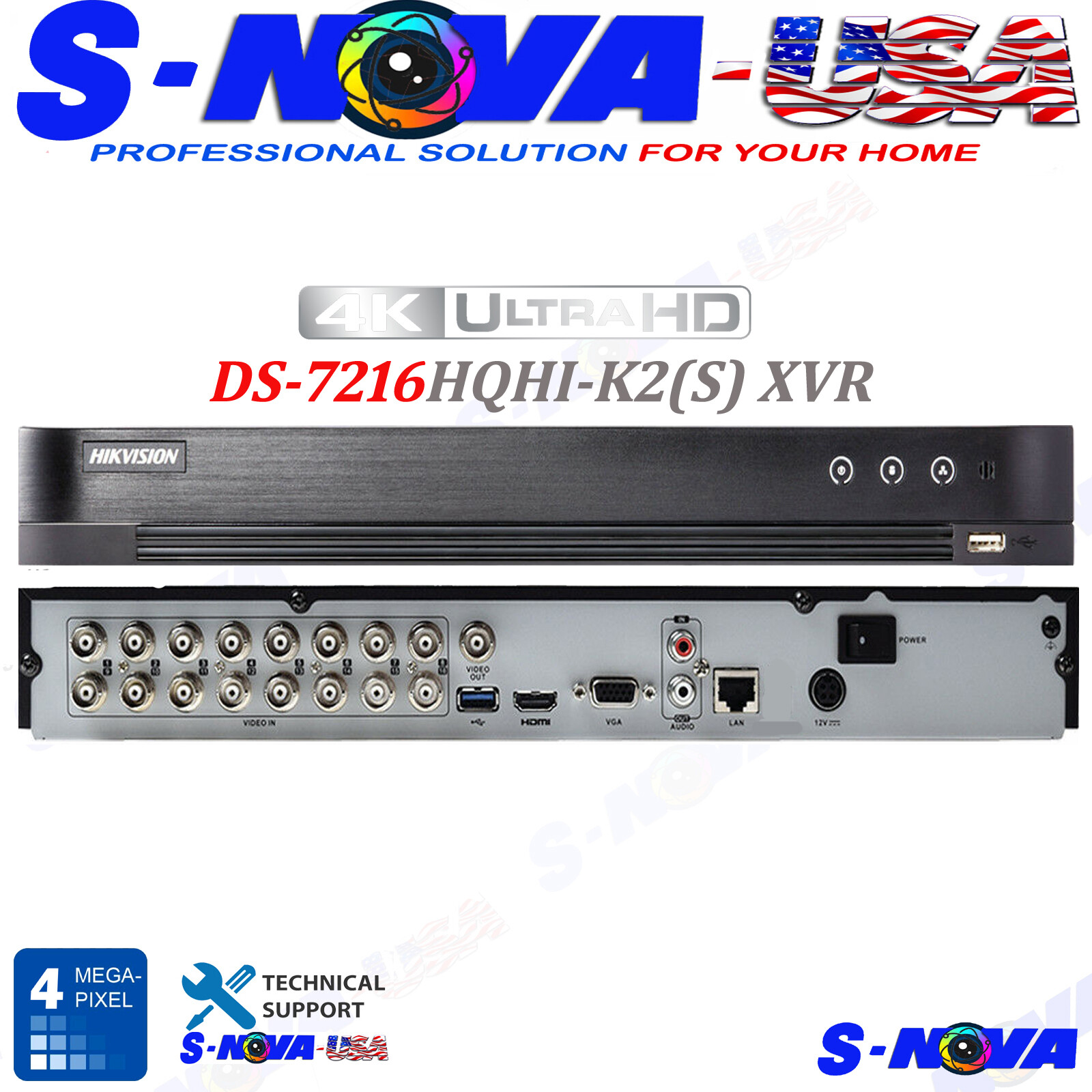 Hik ORIGINAL 16 CH Channel DVR IDS-7216HQHI-M2/S +4 CH 5MP