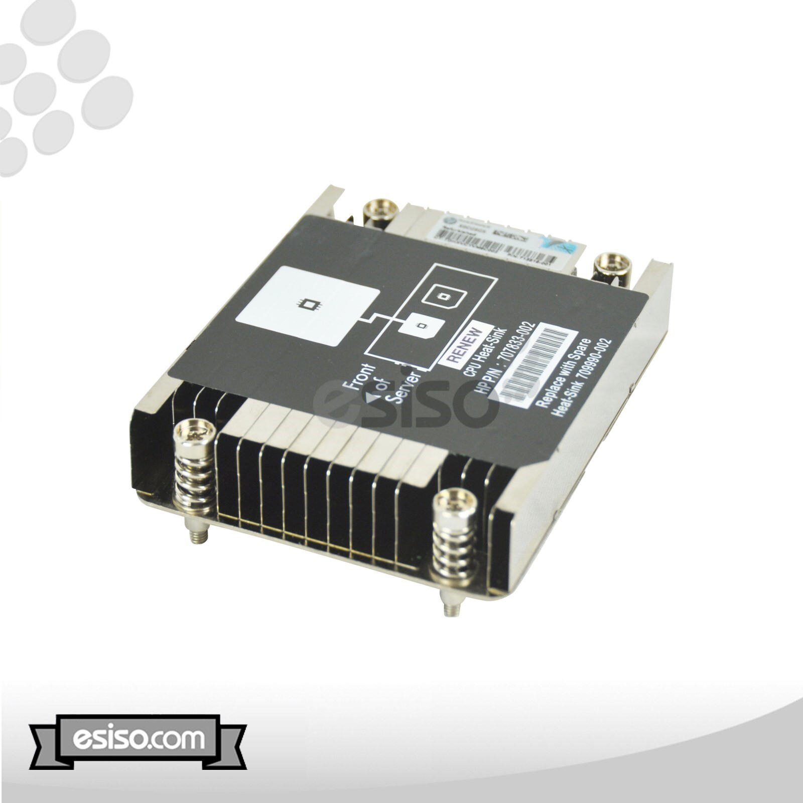 Renewed HP 709991-001 SL2X0S GEN8 V2 HEATSINK CPU#2 Renewed HP 709991-001 SL2X0S GEN8 V2 HEATSINK CPU#2