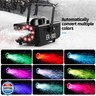 TEPU 800W Snow Maker Machines for Indoor Outdoors, Adjustable Snowflake Size with 9 Color Lights, Indoor and Outdoor Use, Snow Maker Machines for Indoor Outdoors for Parties Events,Black