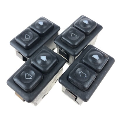 GENUINE  BMW E23 E24 E28 E30 Power Illuminated Window Control Button Switch 4pc