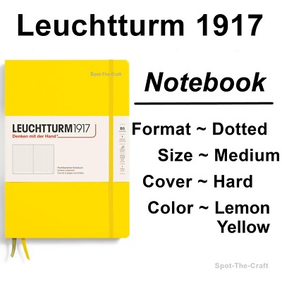 Leuchtturm1917 Dotted Journal Notebook Medium A5 Lemon Yellow 344800