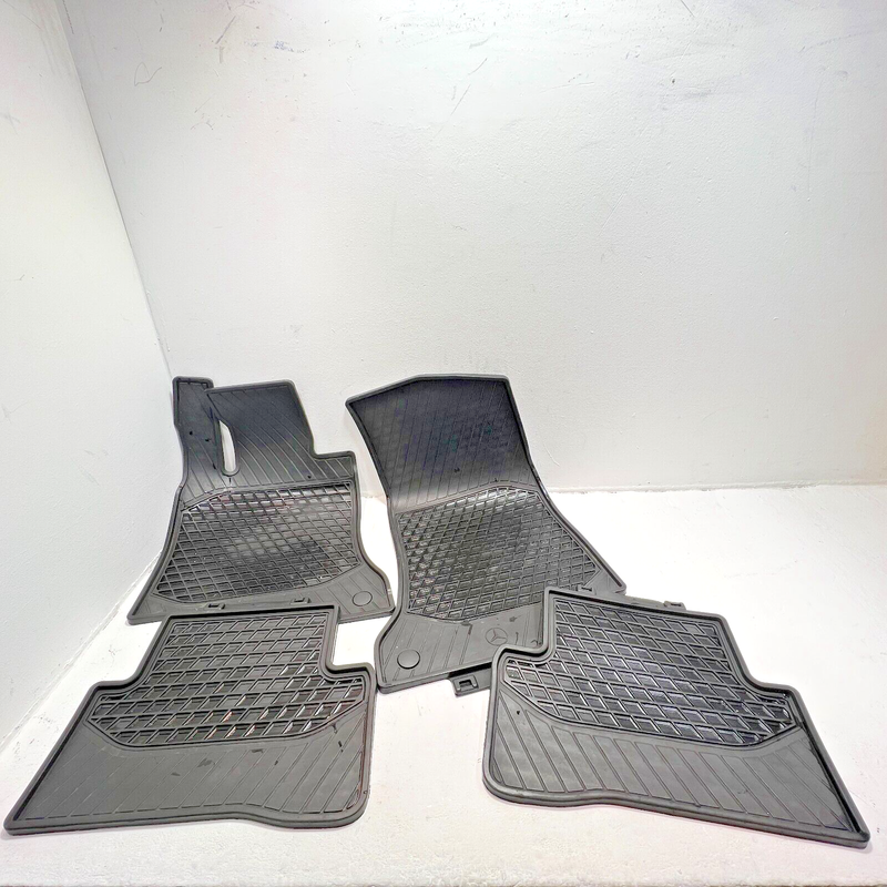 Used 10-16 MERCEDES E350 W212 FRONT & REAR LEFT RIGHT SET ALL WEATHER RUBBER MAT OEM