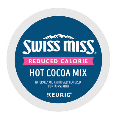 Swiss Miss Reduced Calorie Hot Cocoa, Keurig Single Serve K-Cup Pods, 22 Count