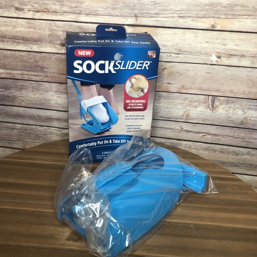 Sock Slider Easy On Off Sock Aid Kit Shoe Horn No Bending As Seen on TV