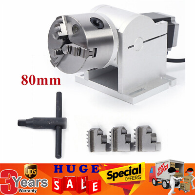 LASER axis 80mm rotary shaft attachment for laser marking engraving machine Tool
