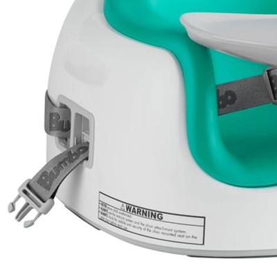 Bumbo Baby Toddler Adjustable Height 3-in-1 Booster Seat/High Chair & Tray, Aqua