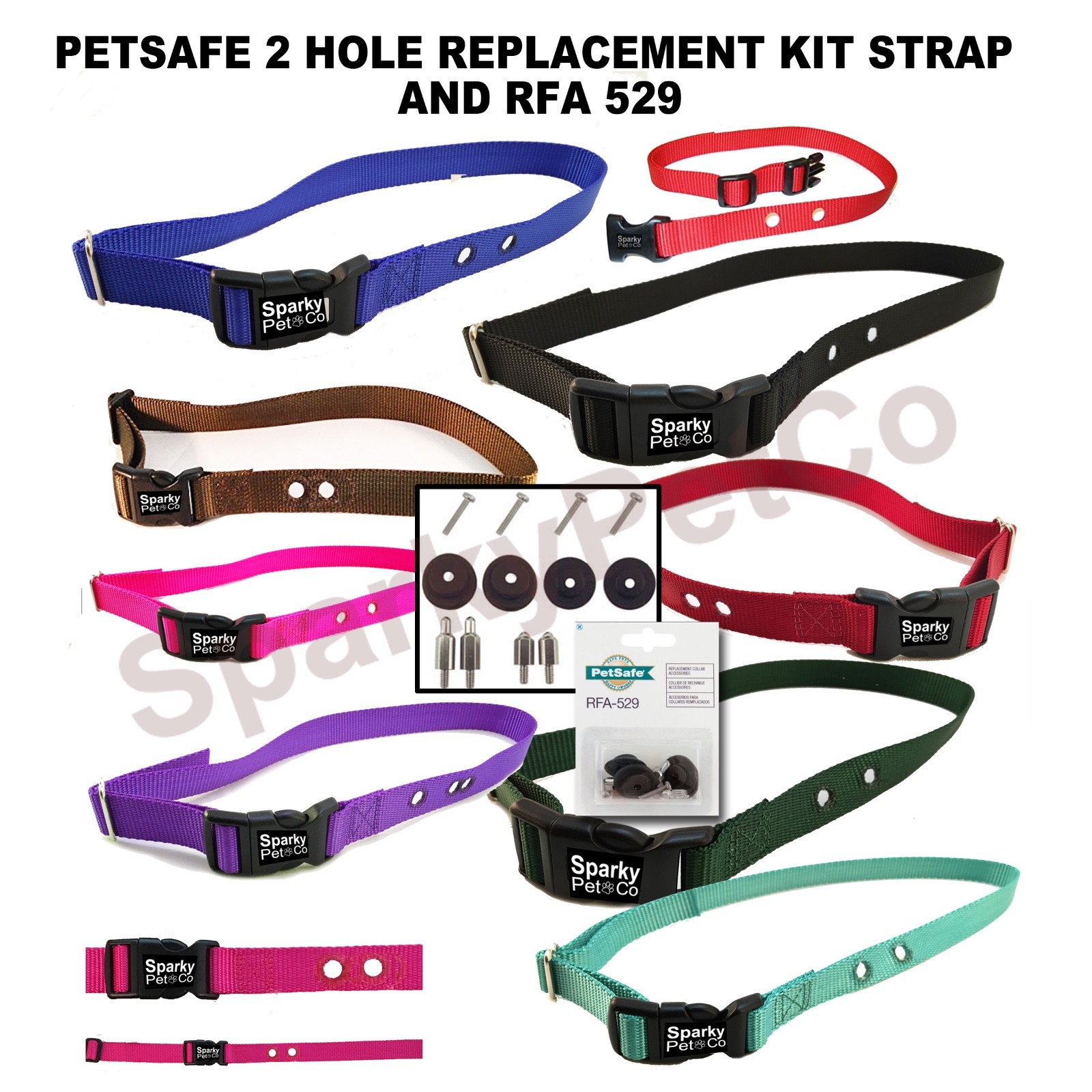 PetSafe Compatible 3/4" Replacement Collar & 6 High Tech RFA 67D & 1
