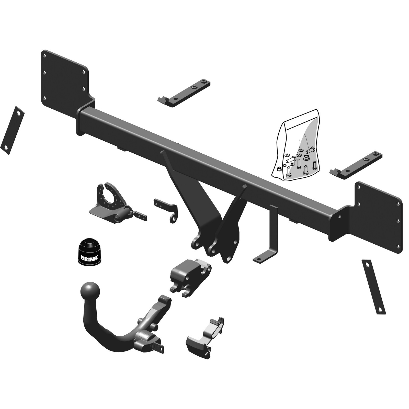 Brink Towbar for Mini Hatchback 20052014 Detachable Tow Bar