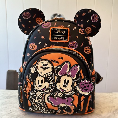 Loungefly Disney Mickey & Minnie Skeleton Glow-in-the-Dark