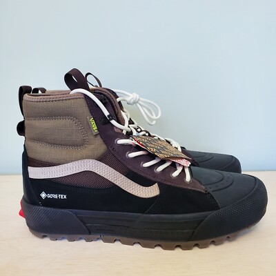 VANS Sk8-Hi Gore-Tex MTE-3 Boots Shoes Sz M8 - W9 Black Brown Waterproof Hiking