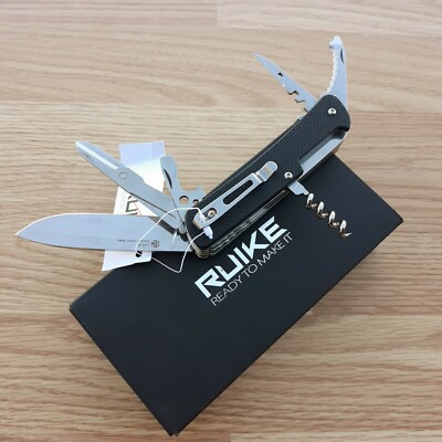 RUIKE L42 Large Multifunction Tools Pocket Knife Stainless Blade G10 Handle