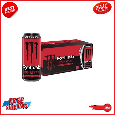 monster energy rehab raspberry tea full 155 oz can sku 1120 2021 375212878374