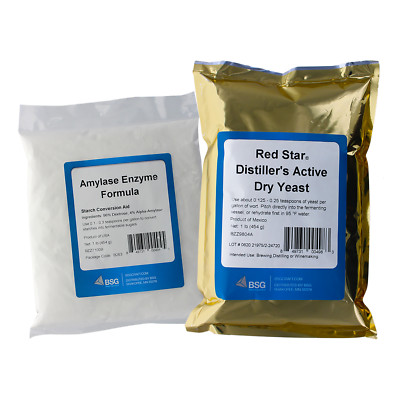Home Brew Ohio Distiller's Yeast (Dady) and Amylase Enzyme Combination