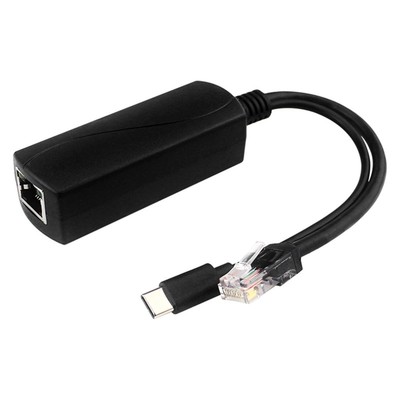 Active PoE Splitter USB TYPE C Power Over Ethernet Gigabit for Raspberry Pi 4 4B