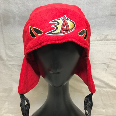Anaheim Angels Ducks Collab Promo Hockey Helmet Beanie Hat Stadium Giveaway Cap