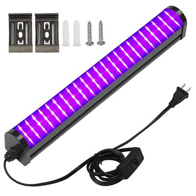 Upgrade 25W LED Black Light Bar  72 UV Big LED Chip 395405 nm Black Lights fo