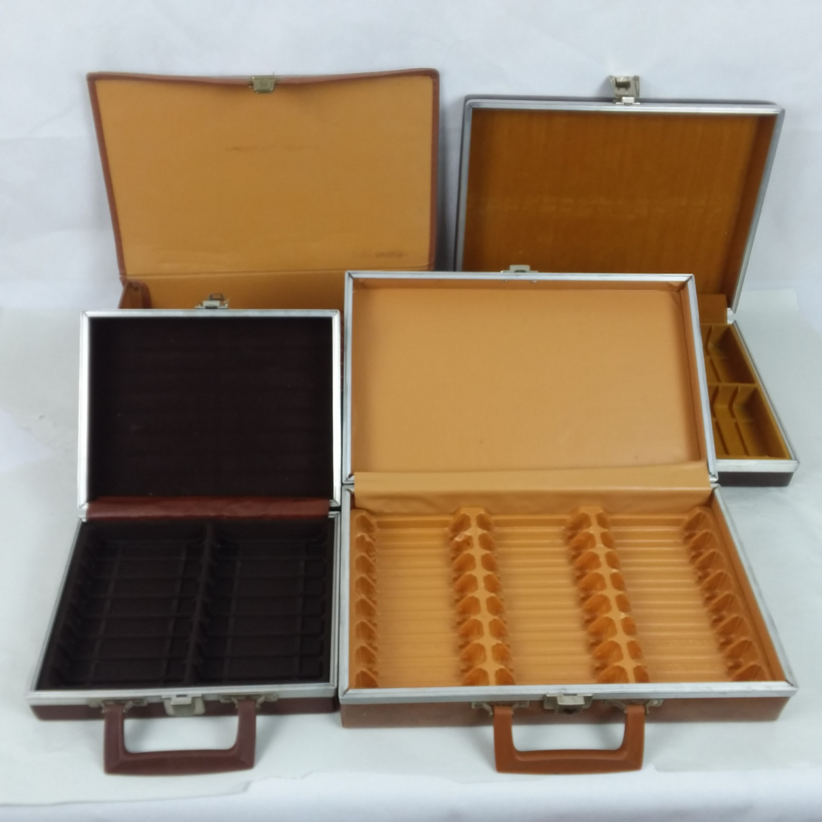 Cassete Tape Carry Case Lot of x4 Brief Case Style Savoy
