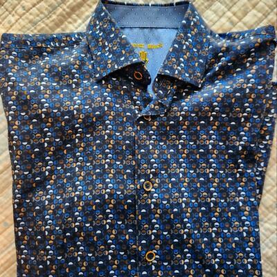 Luciano Visconti Men's Medium long sleeve button up shirt.  NWOT. Streetwear