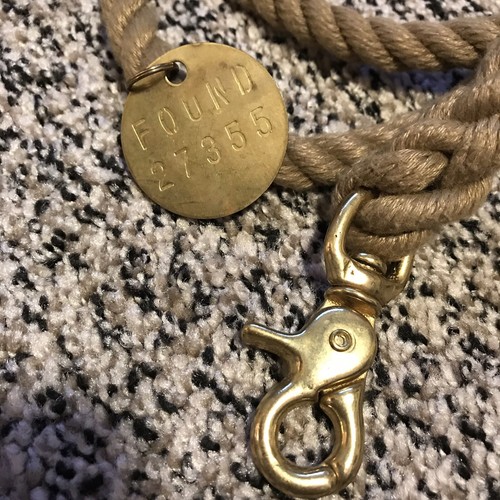 Found My Animal Tan Rope Dog Leash 4.5 Ft Long