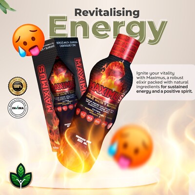 Maximus Vitality Elixir 500ml   Natural Energy Superfuel with Borojó & Guaraná