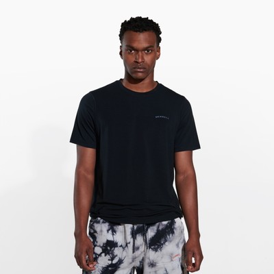 

Merrell Men Tencel Футболка с Коротким Рукавом Черная Рубашка LT Полиэстер, Черный