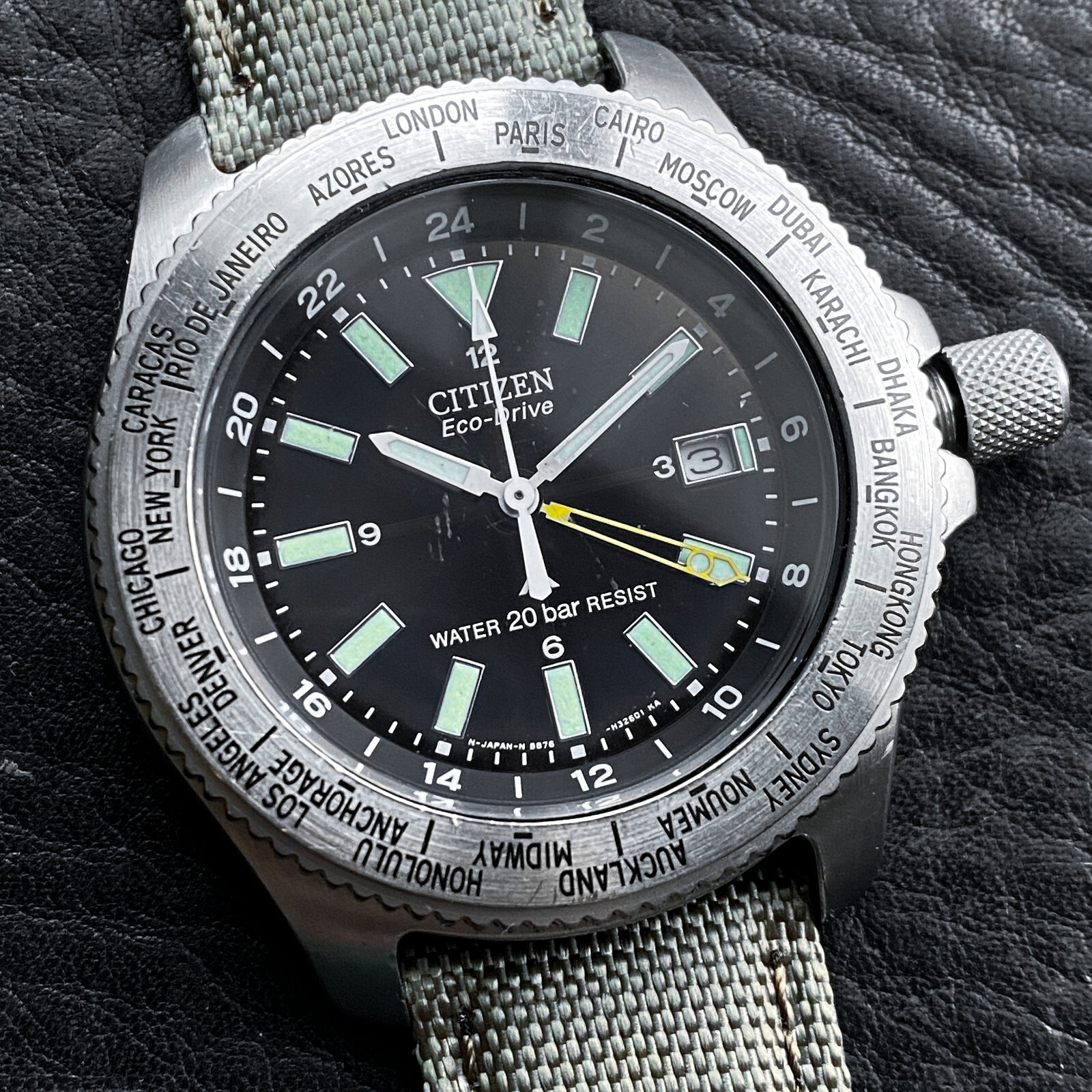 VINTAGE CITIZEN PROMASTER TOUGH GMT PMX56-2511 GN-4W-UL VINTAGE CITIZEN PROMASTER TOUGH GMT PMX56-2511 GN-4W-UL