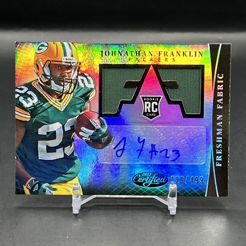2013 PANINI CERTIFIED AUTO RELIC RC #313 Johnathan Franklin