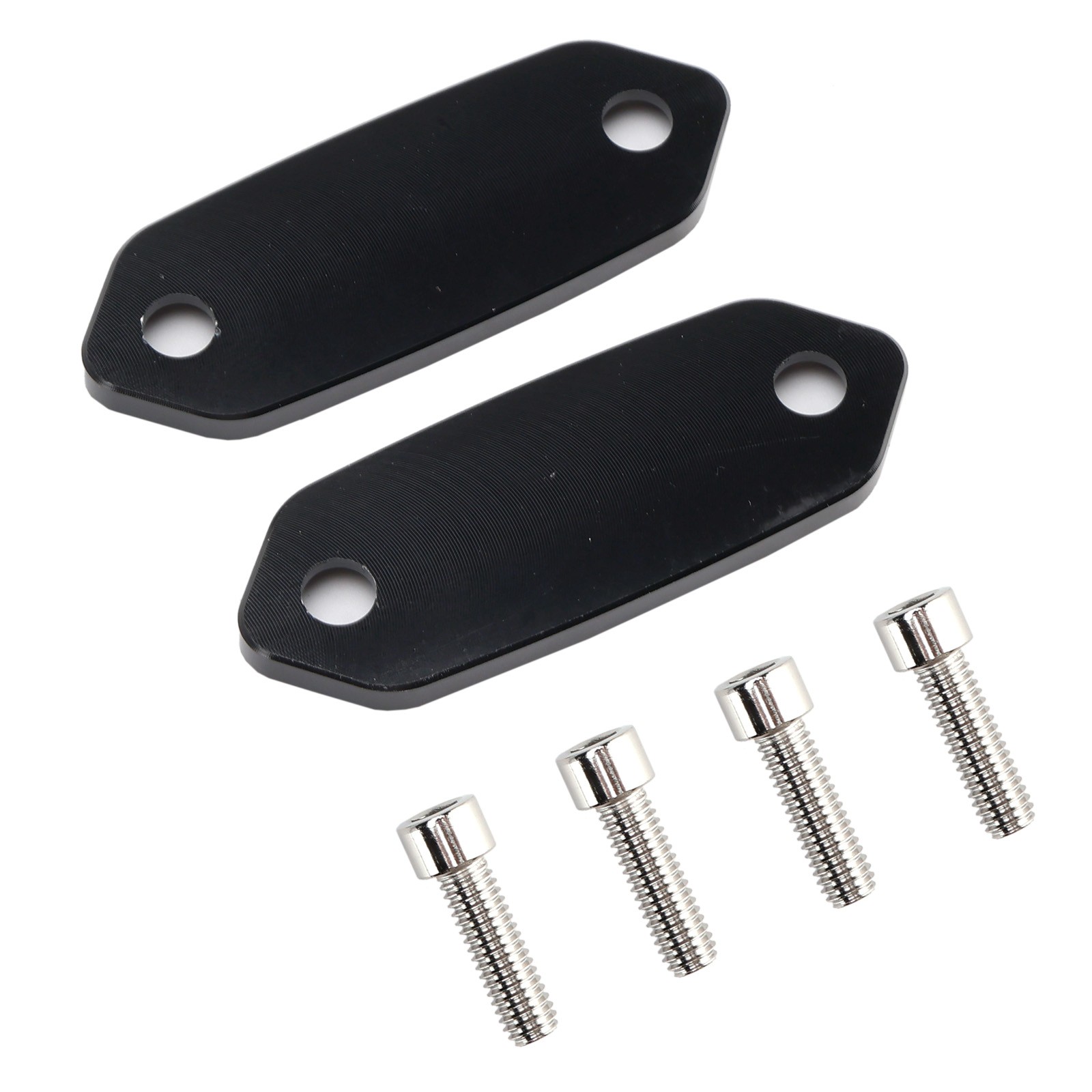 カズプロ CNC MIRROR BLOCK OFF PLATES HOLE CAPS BLACK FOR KAWASAKI ZX-6 R