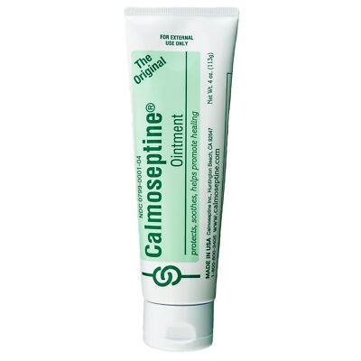 Calmoseptine Skin Protectant Ointment 4 oz Menthol Zinc Oxide 00799000104 1 Tube