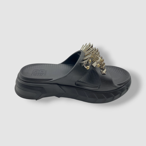 Givenchy ブラック ミュール　36ハーフ Givenchy Women's Black Marshmallow Stud Slide Sandal Shoes