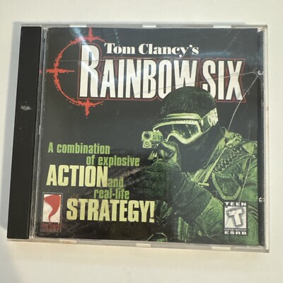 Tom Clancy's Rainbow Six PC Game, 1998, CD-ROM Jewel Case. Case Broken