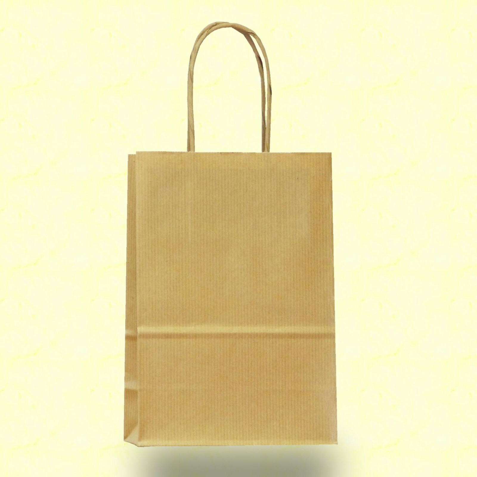 250 Papiertragetaschen Braun – 22+10x36 Cm, 70 G/qm, Umweltfreundlich