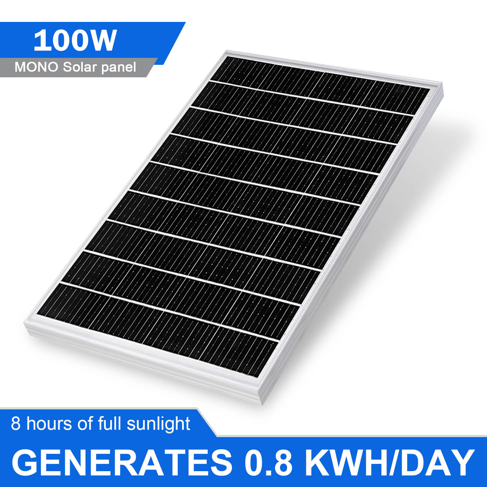 100 Watt Monocrystalline Solar Panel High Efficiency Solar Module PV Charge