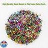 Ybxjges 24000Pcs 2mm Glass Seed Beads Kit, with 28 Colors Small Beads Kit for Girls,Women and Adults,Bracelets, Necklaces,Earring,Jewelry Making Supplies