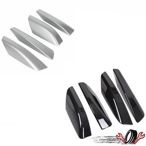 Silver/Black Roof Rack Rail End Cover Shell Cap For Toyota 4Runner N210 2003-09