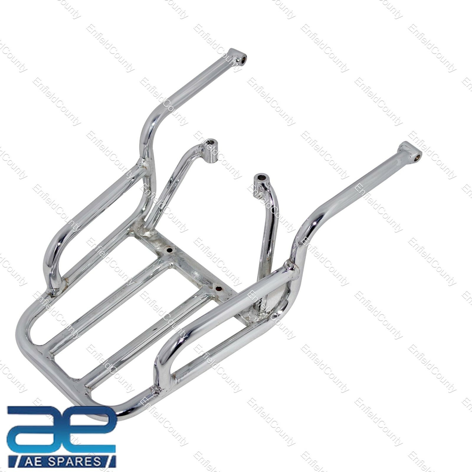For Royal Enfield Himalayan 411CC Chrome Rear Luggage Rack Carrier Grab Rail 