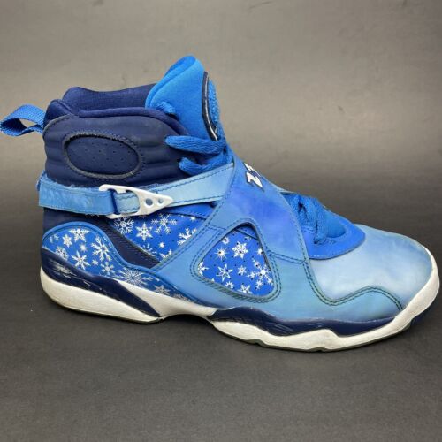 Nike Air Jordan 8 Retro Snowflake Size 6.5Y Cobalt Blaze Nike Air Jordan 8 Retro Snowflake Size 6.5Y Cobalt Blaze