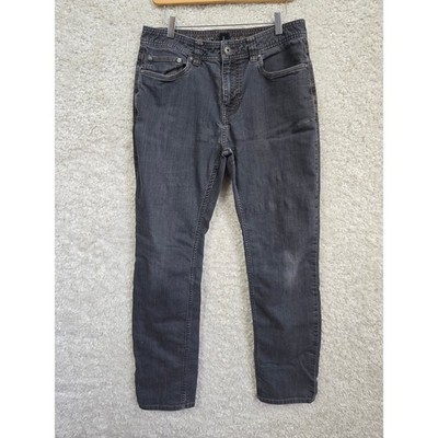 Prana Slim Fit Bridger Jeans Mens 33x32 (fits 32x30.5) Charcoal Grey Organic