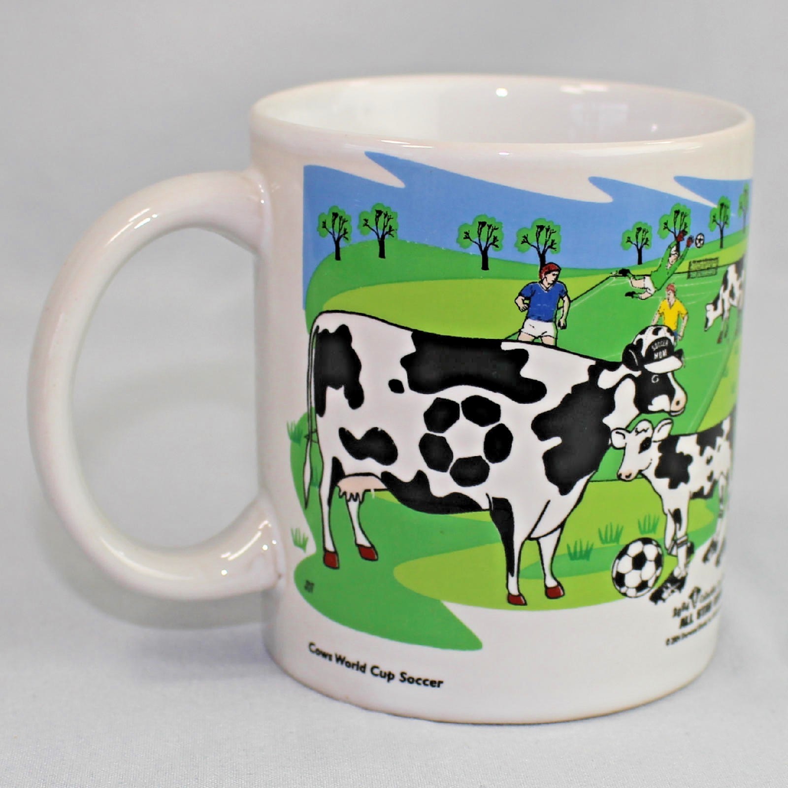All Star Cows 2004 Collectible Cows Coffee Cup Barnyard Basketball World Cup