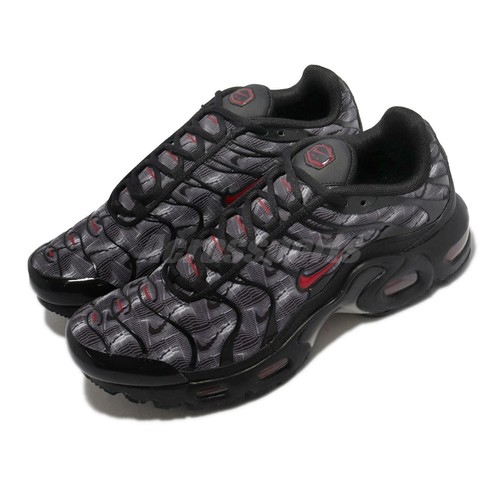 nike tn air max plus black university red