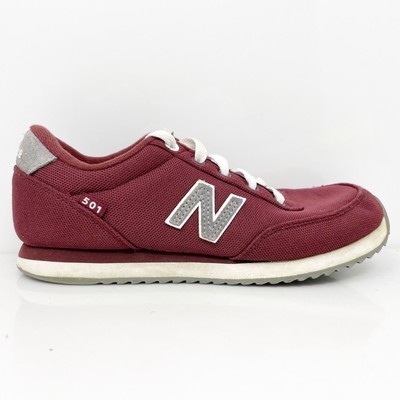 

New Balance Boys 501 V4 KZ501P4Y Красная повседневная обувь Кроссовки Размер 3 M, Красный, 501 V4