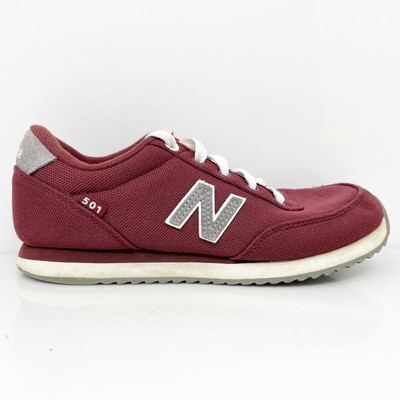 New Balance Boys 501 V4 KZ501P4Y Красная повседневная обувь Кроссовки Размер 3 M