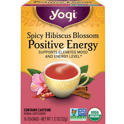 - Spicy Hibiscus Blossom Positive Energy (4 Pack) - 64 Tea B