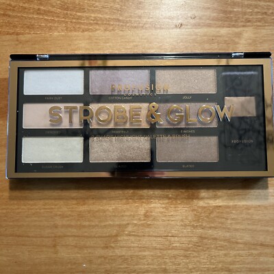 Profusion Strobe & Glow 9 Shades Highlight Palette & Brush  9-1/2'' x 4-1/2''