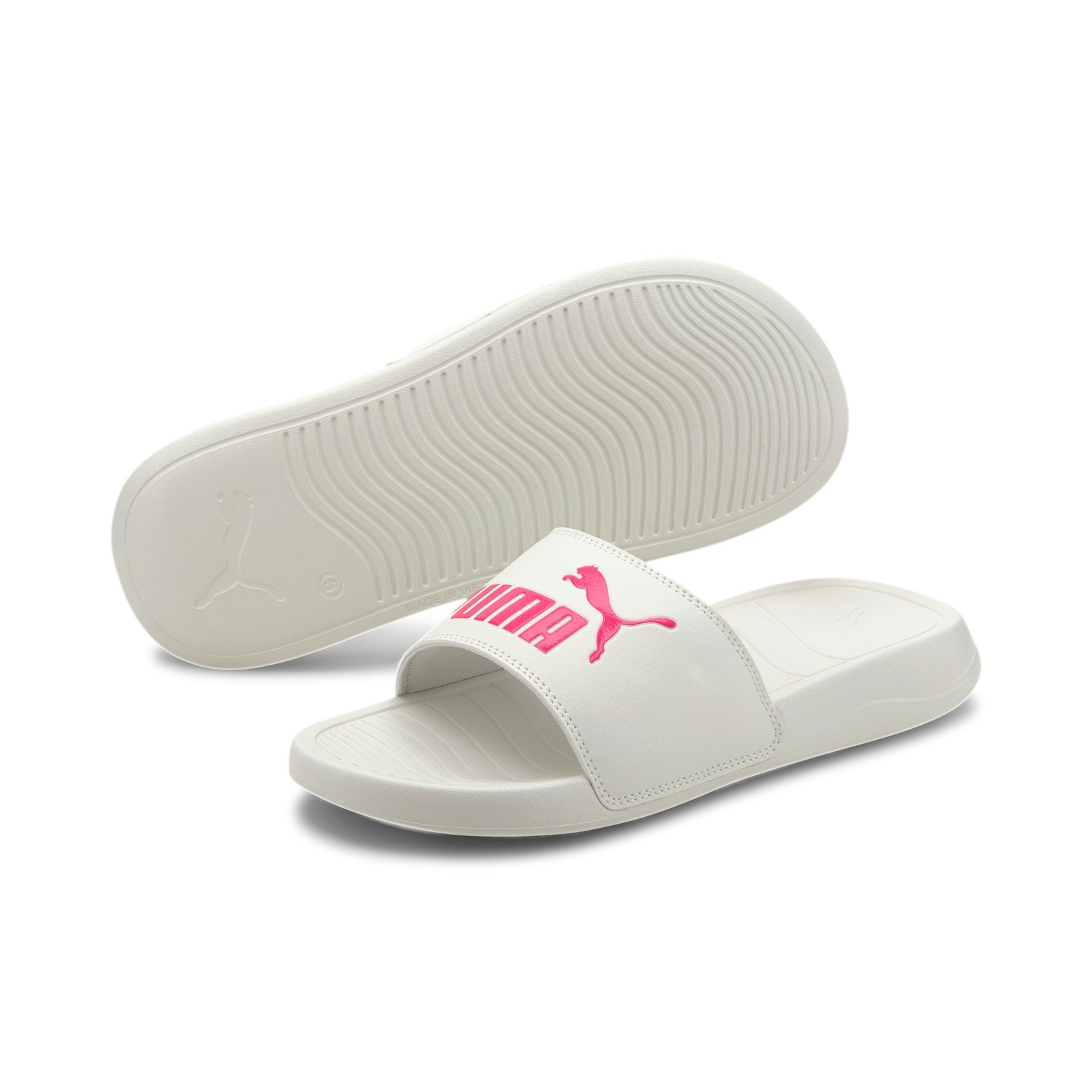 Puma Popcat 20 Damen Sandale Badeschuhe Badelatschen 372279 (Weiß 13)