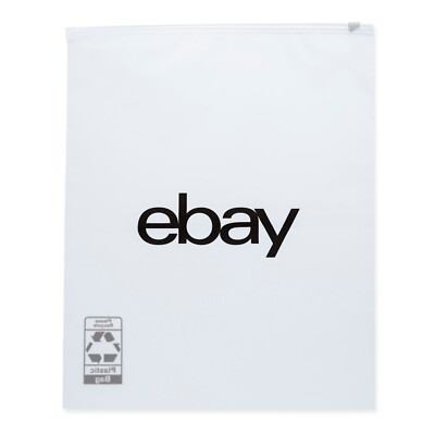 12'' x 15'' Frosted Zipper Clothing Bags - Black Logo