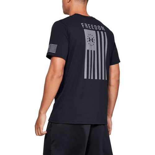 

[1333350-002] Мужская футболка с флагом свободы Under Armour, Черный