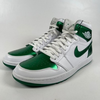 Air Jordan 1 Retro High Golf Metallic Green WhiteDQ0660-130 Mens Size 13 Sneaker